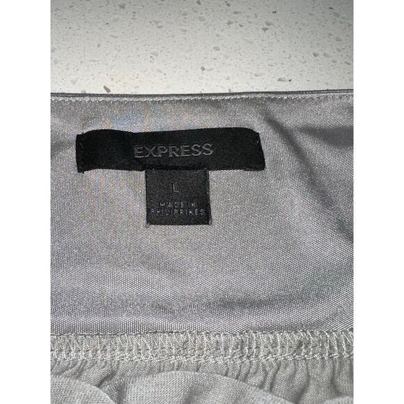 Express Women’s Baby Doll Tank Satin Straps Gray L Y2K Preppy Coquette Feminine - Picture 6 of 10